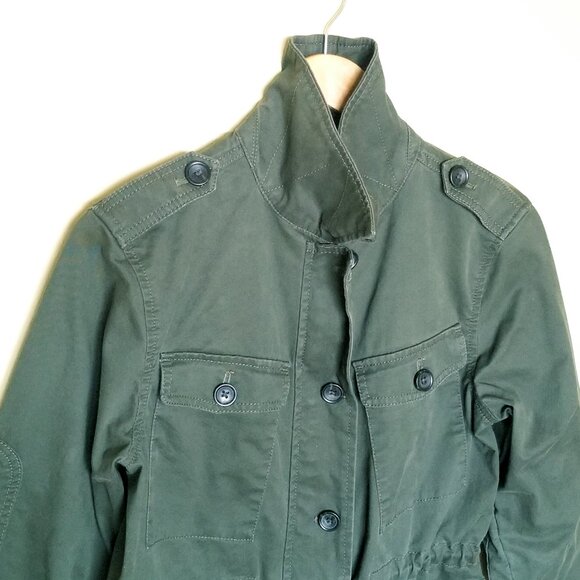 Banana Republic Factory Four Pocket Military Jacket – Mallard Green - Sz S - Picture 5 of 10